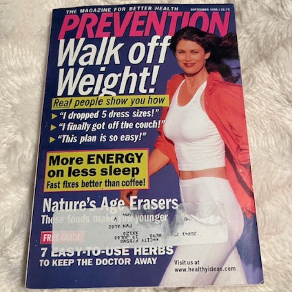 2/$40 Prevention Magazine Walk Off Weight Health News Home Remedies Sept 1999